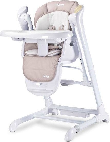 Caretero Dětská jídelní židlička 2v1 Caretero Indigo beige