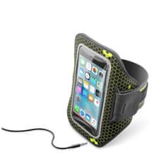 CellularLine Sportovní neoprénové pouzdro CellularLine ARMBAND RUNNING, pro smartphony do velikosti 5,2", černá