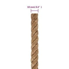 Greatstore Jutové lano 25 m dlouhé 10 mm silné