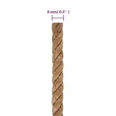 Greatstore Jutové lano 50 m dlouhé 8 mm silné