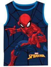 SETINO Chlapecké bavlněné tričko (nátělník) Spiderman - tm. modré