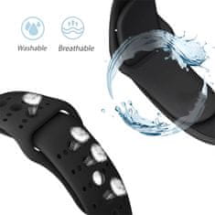 BStrap Silicone Sport řemínek na Apple Watch 38/40/41mm, Black