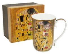 Home Elements  Porcelánový hrnek 400 ml, Klimt, Polibek zlatý