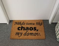 Home Elements  Rohožka z kokosových vláken 40 x 60 cm Někdo tomu říká chaos