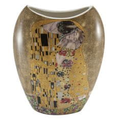 Home Elements  Porcelánová váza 20 cm, Klimt, Polibek zlatý