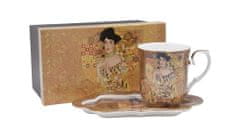 Home Elements  Porcelánový hrnek 360 ml s podtáckem, Klimt Adele