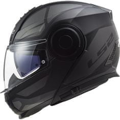 LS2 SCOPE AXIS výklopná helma černá/šedá-titan