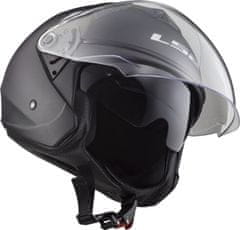 LS2 TWISTER II skútr jet helma matná černá