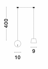 Nova Luce Moderní a nápadité LED svítidlo Amadeo