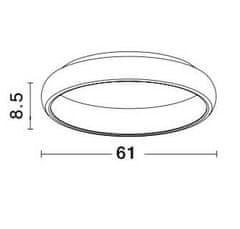 Nova Luce Albi stmívatelné LED světlo 610 mm 2750 lm černá