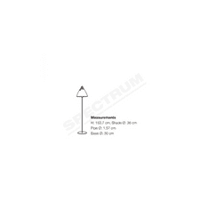 NORDLUX Designová stojací lampa s koženým popruhem Strap bílá