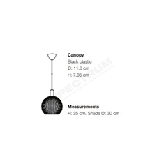 NORDLUX Aver originální závěsné svítidlo 300 mm 350 mm0 mm černá