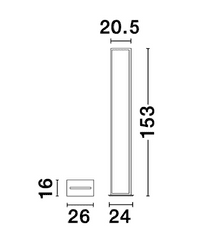 Nova Luce Moderní geometrická stojací lampa Wenna