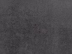 Beliani Pohodlná lenoška Chesterfield z šedého semiše - levá NIMES