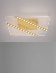 Nova Luce Moderní světlo Jertuna s efektním svícením 5788 lm hliník,zlatá