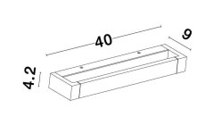 Nova Luce Elegantní otočné světlo Line nejen do kuchyně 901 lm bílá,hliník