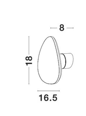 Nova Luce Dekorativní nástěnné LED osvětlení Cronus 927 lm 180 mm bílá