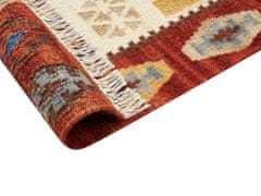 Beliani Vlněný kelimový koberec 200 x 300 cm vícebarevný VOSKEHAT