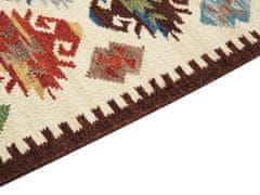 Beliani Vlněný kelimový koberec 200 x 300 cm vícebarevný AKNALICH