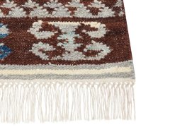 Beliani Vlněný kelimový koberec 200 x 300 cm vícebarevný AKNALICH