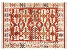 Beliani Vlněný kelimový koberec 160 x 230 cm vícebarevný VOSKEVAZ