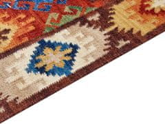 Beliani Vlněný kelimový koberec 160 x 230 cm vícebarevný ZOVUNI