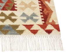 Beliani Vlněný kelimový koberec 160 x 230 cm vícebarevný OSHAKAN