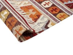 Beliani Vlněný kelimový koberec 200 x 300 cm vícebarevný AYGAVAN