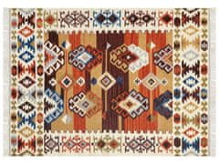 Beliani Vlněný kelimový koberec 160 x 230 cm vícebarevný VOSKETAP