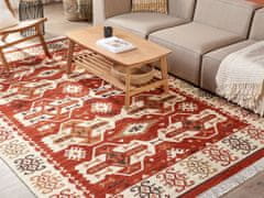 Beliani Vlněný kelimový koberec 200 x 300 cm vícebarevný VOSKEVAZ