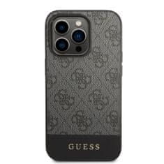 Guess  4G Stripe Zadní Kryt pro iPhone 14 Pro Grey