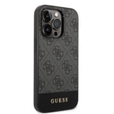 Guess  4G Stripe Zadní Kryt pro iPhone 14 Pro Grey