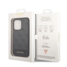 Guess  4G Stripe Zadní Kryt pro iPhone 14 Pro Grey