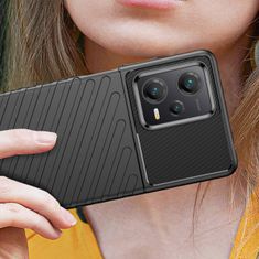 IZMAEL Pouzdro Carbon Bush TPU pre Xiaomi Redmi Note 12 Pro+ - Černá KP26532