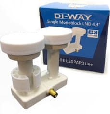 DI-WAY konvertor LNB MONO SINGLE WHITE LEOPARD LINE