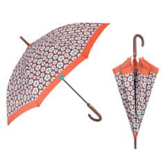 Perletti Time, Dámský holový deštník / oranžový lem, 26242