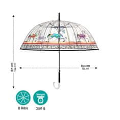 Perletti Dámský automatický deštník Giostra Transparent, 26290