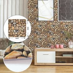 Cool Mango Samolepicí samolepky na zeď s 3D Stone Look Vodotěsné tapety Snadno se instalují a odebírají do obývacího pokoje Kuchyň Ložnice 10 kusů 30x30cm - Stonesticker