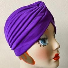 Northix Turban - dámský - fialový 