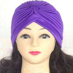 Northix Turban - dámský - fialový 