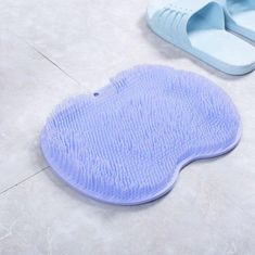 Northix Peelingový kobereček do sprchy - modrý 