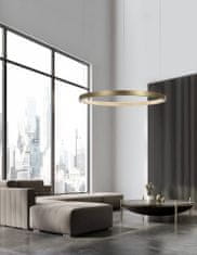 Nova Luce Elegantní závěsné LED svítidlo Vegas v luxusním zlatavém designu 1080 mm 1900 lm zlatá
