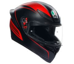 AGV Helma na moto K1S WARMUP MATT BLACK/RED vel. S