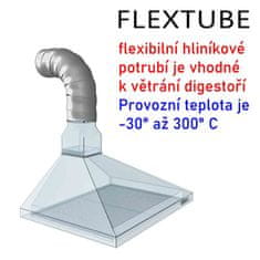 Mikawi Bílé flexibilní hliníkové potrubí FLEXTUBE d150 délka 3100 mm MIKAWI 59-3370