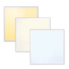 Solight LED světelný panel Backlit CCT, 36W, 3960lm, 3000/4000/5000K, Lifud, 60x60cm, 3 roky záruka, bílá barva, WO25-W