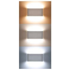 Solight LED venkovní nástěnné osvětlení Modena, 12W, 680lm, 120°, bílá, WO800-W