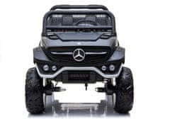 Lean-toys Auto Na Baterie Mercedes Unimog Black