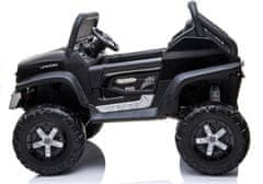 Lean-toys Auto Na Baterie Mercedes Unimog Black