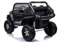 Lean-toys Auto Na Baterie Mercedes Unimog Black