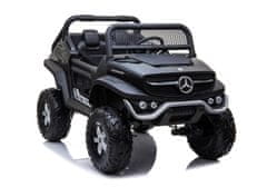 Lean-toys Auto Na Baterie Mercedes Unimog Black